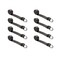Tie 4 Safe 2" x 10' Lasso Strap w/ O Ring Auto Tie Down Wheel Lift Tow Truck Trailer Black, 8PK TWS21-510-W9-BLK-C-8 - alternate 1
